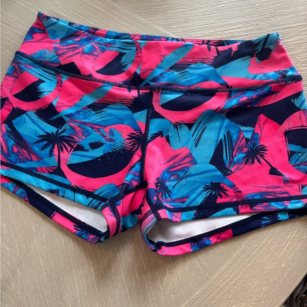Born Primitive Pink and Blue Athletic Shorts